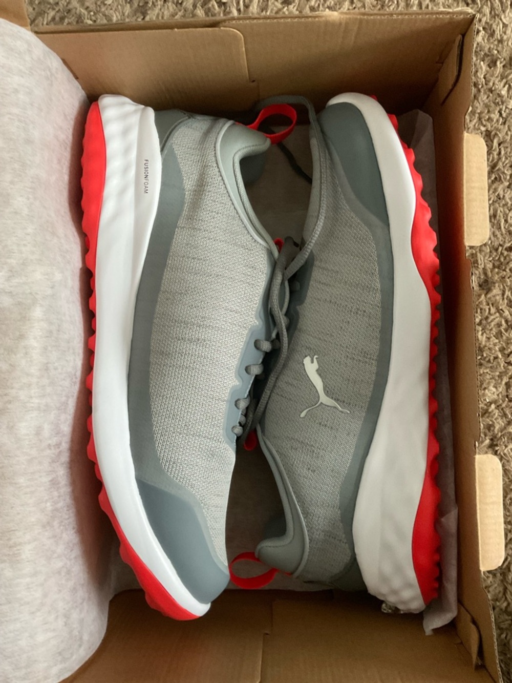 Puma Men’s Gray Extra Wide Golf Shoes